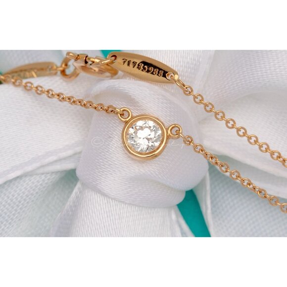 Tiffany & Co. Jewelry - Tiffany & Co. Elsa Peretti “Diamonds By The Yard” Necklace 18k Yellow Gold  0.30